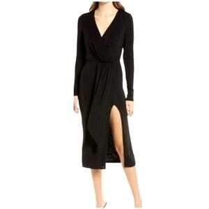 Good American Shimmer Faux Wrap Midi
Dress Size 2 Medium